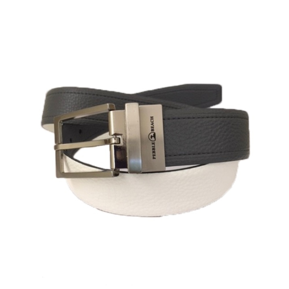 Men’s Golf Belt - Reversible Gray and White